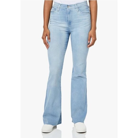 New AG Adriano Goldschmied Women's Size30 Madi Super HighRise Flare Jeans *Stain - Picture 1 of 16